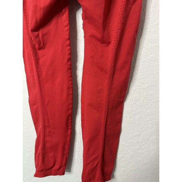 Free People Movement Red Good Karma L Sleeve Jumpsuit Bodysuit Thumbholes XS/S - Picture 6 of 7